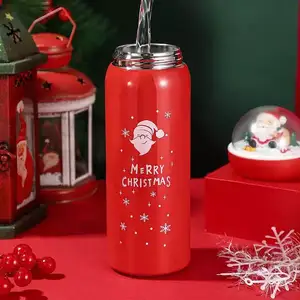圣诞节日用品2023圣诞新创意定制礼品新奇促销产品圣诞真空杯