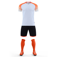 Ensemble maillot et short de football personnalisé sublimé, anti-transpiration, pour match d'équipe de club