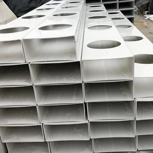 Tubo <span class=keywords><strong>Rectangular</strong></span> Personalizado de 100x100 100x50, Tubo Cuadrado Rígido de Plástico UPVC PVC, Tubo de Extrusión de Plástico - Product Image 1