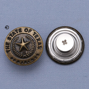 Kunden spezifisches Logo Jean Buttons und Nieten Kleidung Buttons Zink legierung Buttons <span class=keywords><strong>Maker</strong></span> Hersteller für Denim Jacket Pants - Product Image 2