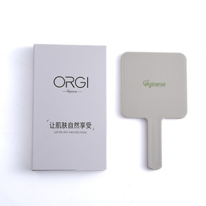 Personalized Silkscreen Printing Plastic Square Shape Handheld <b>Compact</b> <b>Mirror</b> with Gift Box - Product Image 2