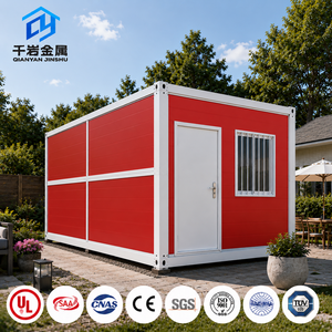 Maison conteneur modulaire pliable - Conception moderne préfabriquée mobile, étanche et résistante au vent pour usage extérieur, construction scolaire - Product Image 1