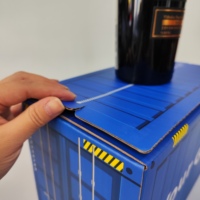 Hochwertige Recycling-Materialien Wellpappe Teleskop-Kartonbox Maßgefertigte Größe Geprägt Gestempelt für Bettwaren Regenschirme