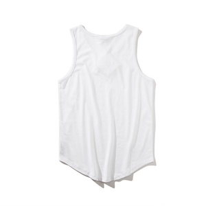 Men's Summer Street Style Must-Have Comfortable Short Vest Breathable Solid Color Tank Top Spandex/Cotton Puff Printed 3D - Product Image 2