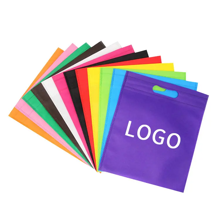 Low Moq Eco Friendly promozionale personalizzato Logo riciclato borsa della spesa Shopper Tote Shopping Bags borsa per la conservazione dei vestiti Non tessuta