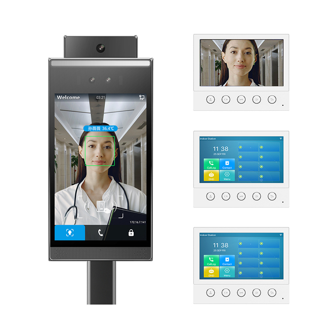 Face Recognition Access Control System SIP Video Call Remote Door Opening Community Unit Door Wing Gate Call Intercom All-in-one
