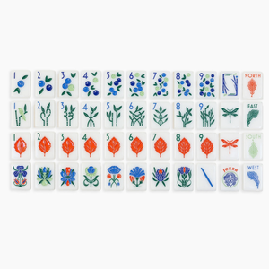 160PCS Set Mahjong Akrilik Amerika Portabel Permainan Meja dengan Tas Pembawa Rak Klasik untuk 4 Pemain Hiburan untuk Dewasa - Product Image 1
