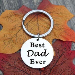 Venta al por mayor regalo del Día del Padre mejor papá siempre llavero de acero inoxidable llavero minimalista coche colgante llavero regalo <span class=keywords><strong>para</strong></span> <span class=keywords><strong>los</strong></span> amantes papá - Product Image 3