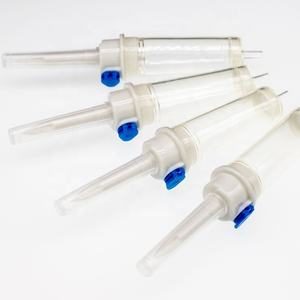 डिस्पोजेबल iv डबल सुरक्षा ऑटो-स्टॉप ड्रिप चैम्बर 15um डिस्क फिल्टर एयर वेंट स्पाइक - Product Image 3