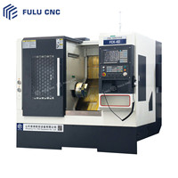 Torno CNC FCK40 de Bancada Inclinada Horizontal FULU, Alta Estabilidad, Rendimiento Confiable, Automatización de Precisión, Control CNC GSK