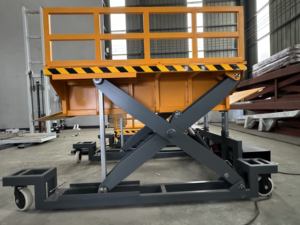 Plate-forme élévatrice à ciseaux hydraulique mobile pour le transfert de cargaison de conteneurs de camions Tables élévatrices durables - Product Image 6