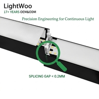 Système d'éclairage linéaire LED professionnel intégré pour suspensions, caméras audio, projecteurs, bureaux intelligents, bâtiments, entrepôts OEM, supermarchés