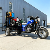 Foreuse de puits d'eau portable pour moto, 100 m, automatique, petite, mini, 30 CV, diesel, pour usine