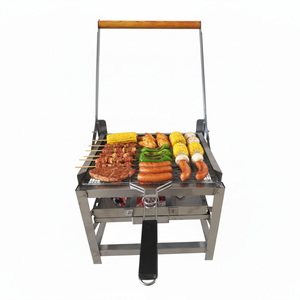 <span class=keywords><strong>Parrilla</strong></span> de Barbacoa Giratoria de Acero Inoxidable al por Mayor, <span class=keywords><strong>Parrilla</strong></span> de Carbón para Exteriores, Ideal para Reuniones y Campamentos - Product Image 1