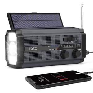 Hot Sale Rechargeable Battery Led Flashlight Radio Portable Am Fm Noaa Self <strong>Powered</strong> <strong>Dynamo</strong> Emergency Solar Hand Crank Radio