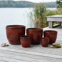 Pot de fleurs en céramique, vase moderne, jardinières pour plantes d'intérieur et d'extérieur, décoration de la maison et du jardin