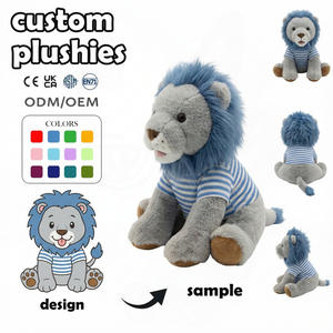 Fabricante y Proveedor de Peluches Personalizados, Mini León con Camisa a Rayas, Brinquedos, Juguete de Tiranosaurio Rex, Osos de Peluche Personalizados - Product Image 1