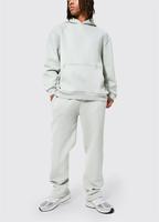 Marque privée Ensemble de survêtements 100% coton pour hommes Combinaisons de jogging Ensemble pantalon de survêtement et sweat à capuche vierges