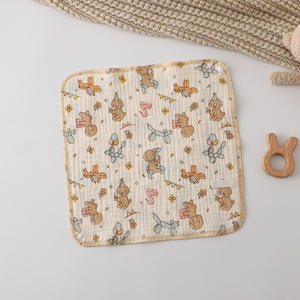 Nouveau-né Super doux bébé salive serviette pur coton gaze Burp & visage gant de toilette mouchoir pour enfants - Product Image 6