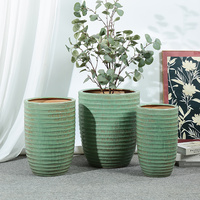 Grand pot de fleurs en céramique écologique pour la décoration intérieure et extérieure, design classique, pot de plantation pour la décoration du jardin