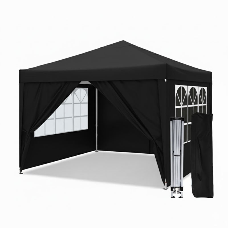 Tente noire 3*3 (y compris tissu à quatre côtés)