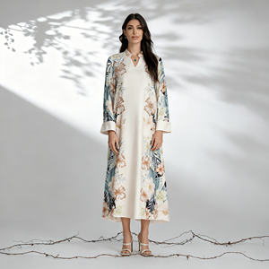 Vestido Abaya Elegante de Alta Calidad Personalizado para Mujeres Musulmanas, Proveedor Mayorista para Ocasiones Especiales - Product Image 1