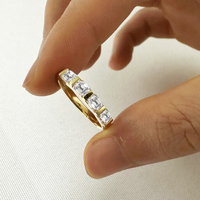 Bague de fiançailles en diamant de laboratoire certifié Madonna, polissage brillant, bijoux