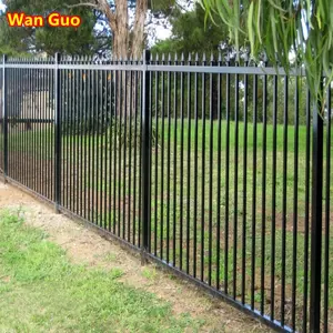 Superior Quality Custom Residential Privacy Protect Black Steel Tubular Fence