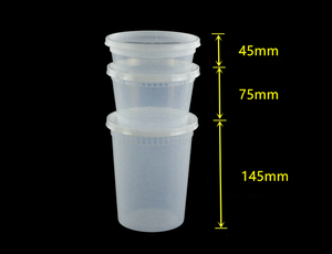 Conservazione degli alimenti di Plastica Deli Contenitori con Coperchi Per Il Pasto di Preparazione, Zuppa, Deli, Pranzo Al Sacco, Forno A Microonde Cassetta di Sicurezza, lavabile in Lavastoviglie, A Perfetta Tenuta - Product Image 3