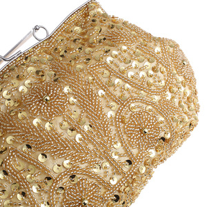 Nouveaux sacs de soirée de luxe pour femmes, sacs fourre-tout pour demoiselles d'honneur de mariage, sacs à main de soirée brodés de sequins et de perles pour femmes - Product Image 5