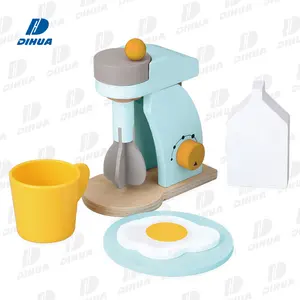 Ensemble de cuisine et de nourriture pour enfants jouet de jeu en bois mélangeur ensemble de jeu mélangeur cuisine accessoires de cuisine jouets