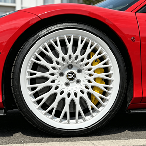 Rines Forjados Bku 5x114.3 de 19, 20 y 21 Pulgadas con Diseño de Malla Blanca, Rines de Lujo para <span class=keywords><strong>Ferrari</strong></span> 488 GTB Pista Spider <span class=keywords><strong>458</strong></span> Spider <span class=keywords><strong>Speciale</strong></span> - Product Image 5