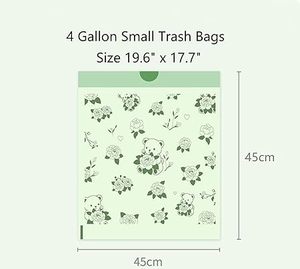 ถุงหูหิ้วแบบมีเชือกผูก ขนาด 4 แกลลอน ลายคาปิบาร่า ผลิตจากวัสดุ LDPET ทนทานต่อการฉีกขาด ควบคุมกลิ่นได้ดี พร้อมสายรัดมือจับยาว ปรับขนาดได้ - Product Image 4