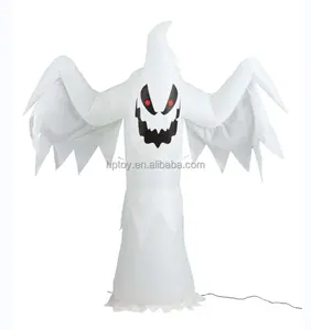 Customized Inflatable Spooky Halloween Ghost Decoration Inflatable White Ghost Airblown Inflatable Creepy Ghost