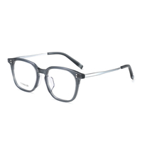 Montures de lunettes optiques en acétate rétro vintage de marque de luxe, étui à lunettes léger, design rectangulaire pour unisexe, toutes formes de visage