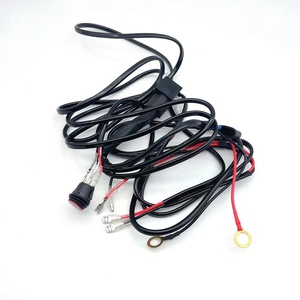 Bộ dây điện đèn <span class=keywords><strong>LED</strong></span> thanh sáng, rơle công tắc bật tắt 12V, cầu chì dao, dây dẫn, bán chạy tại nhà máy, dành cho ô tô, xe máy, chất liệu PVC - Product Image 2