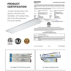 Panel de luz de techo <span class=keywords><strong>LED</strong></span> de acero inoxidable de 2 pies 4 pies 80W 100W 140W 165W 220W de buena calidad - Product Image 3