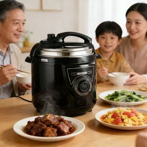 <span class=keywords><strong>Pentola</strong></span> <span class=keywords><strong>a</strong></span> <span class=keywords><strong>Pressione</strong></span> Elettrica da <span class=keywords><strong>5</strong></span> <span class=keywords><strong>Litri</strong></span> con Timer Digitale Meccanico, Padella Antiaderente in Acciaio Inox per Uso Domestico, Garanzia di 3 Anni - Product Image 4