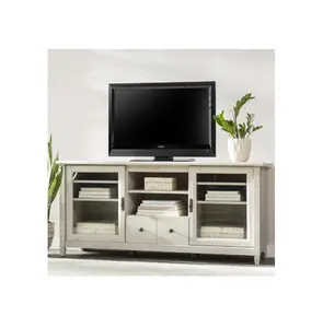 TV Stand For TVs Up To 65 In With Drawer Open Shelves Lockers Durable Entertainment Center TV Console Cabinet For Living Room