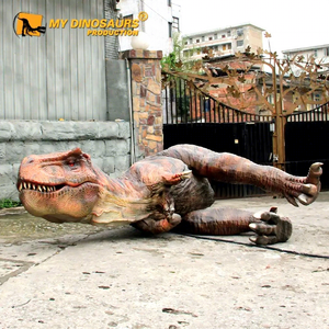 MY DINO AD093 Decoración de Jardín, Dinosaurio Animatrónico de Tamaño Pequeño, Modelo <span class=keywords><strong>T.Rex</strong></span> Caído - Product Image 1