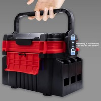 Boîte à pêche rigide en plastique FISHINGFANS 6L/12L avec rangement multifonction pour leurres et poissons vivants, utilisation en rivière