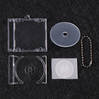 Couverture de musique personnalisée DIY porte-clés porte-clés disque bijou acrylique vide Dvd personnalisé NFC Album boîte étui Mini porte-clés cd vierge