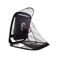 Filet de pratique de golf en nylon noir extérieur portable de haute qualité ambidextre pour la conduite Chipping Putting