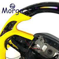 Volant de voiture personnalisé en fibre de carbone véritable pour Dodge Challenger LC / Charger LD SRT Hellcat 6.2L Supercharged HEMI, compatible OEM