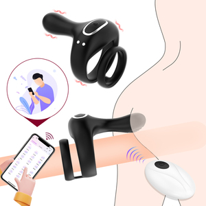 <span class=keywords><strong>Pene</strong></span> anello del <span class=keywords><strong>pene</strong></span> vibratore maschio massaggiatore prostatico APP masturbatori a distanza uomini giocattoli sessuali per uomini donna coppie <span class=keywords><strong>stimolatore</strong></span> del <span class=keywords><strong>pene</strong></span> % - Product Image 1