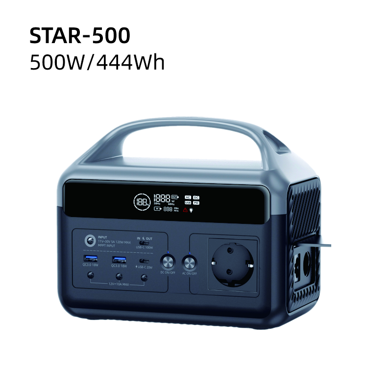 500W - 444Wh