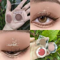 Palette de fards à paupières DIY longue tenue, haute pigmentation, pailletée, mate, tons terreux, maquillage pour les yeux, logo personnalisé, cosmétiques imperméables, OEM