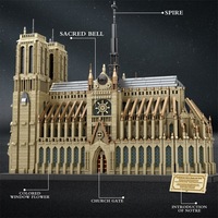 Reobrix 66016 8315PCS Serie Arquitectura Mundial, Modelo de Bloques de Construcción de Notre-Dame de París, Juguete Educativo Técnico, Regalo Festivo
