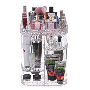 360 rotierende Make-up Organizer DIY einstellbare Make-up Karussell Spinning Halter Aufbewahrung Rack große Kapazität Make-up <span class=keywords><strong>Ca</strong></span> - Product Image 1