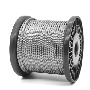 Câble métallique en acier galvanisé d'usine chinoise 1*7 7*7 6*7 + FC 6*12 + câble métallique FC GI 500 mètre <span class=keywords><strong>1000</strong></span> mètre paquet rouleau - Product Image 1